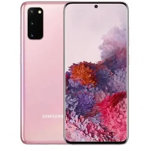 Galaxy S20 5G - 6.2" - 128GB ROM - 8GB RAM - Single Sim + Pouch & Screen Guard- 4000mAh - Pink