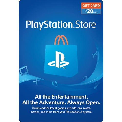 PlayStation Store Network PSN $20 USD Gift Card