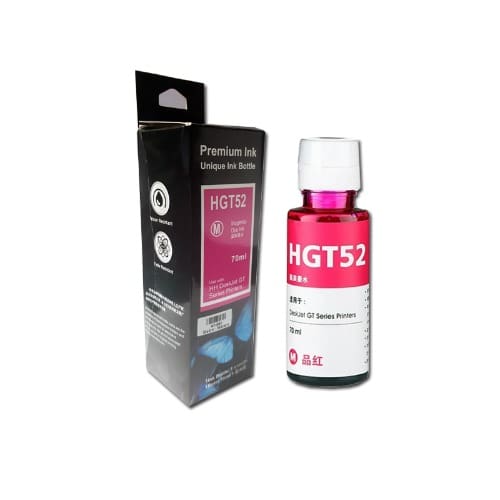 Hp Gt52 Compatible Ink Bottle - Magenta