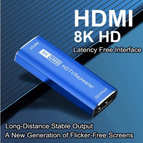 Hdmi Hdtv Extender Amplifier - 8k/4k- 60hz Uhd Hdmi Repeater Female To Female Adapter - 8k