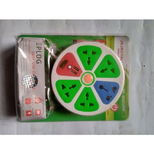 Extension 5 Ways Electrical Socket Extention Box With 2 Usb Port