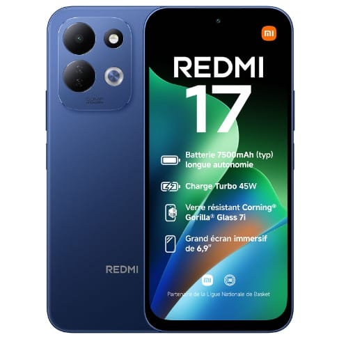 Redmi 17 - 6.9" - 4GB RAM - 128GB ROM - 4G Dual SIM - Fingerprint - 7500mAh - Blue