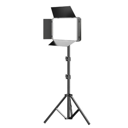 Led Video Light With Tripod/ Remote & Barn Doors - 11"