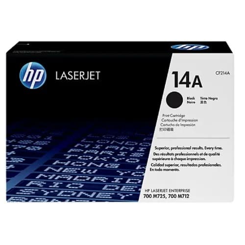 Hp 14a Laserjet Cartridge - Cf214a- Black