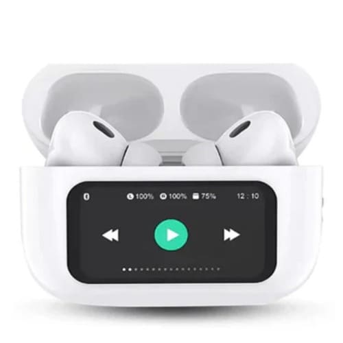 Smart Touch Screen And Noise Cancellation Bluetooth Earbuds