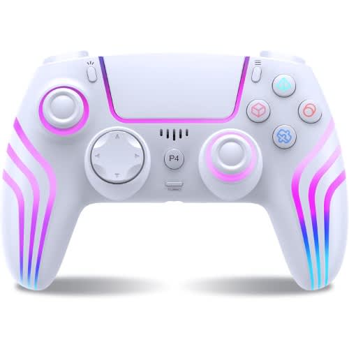Wireless Controller For Ps4 With Led Lighting - Remote Control For Ps4 With Double
