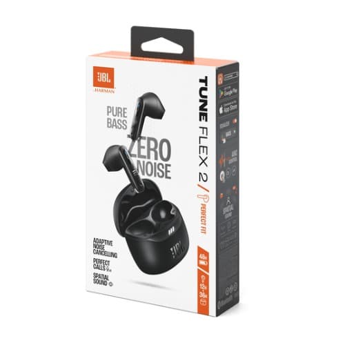 Jbl Tune Flex 2 True Wireless Adaptive Noise Cancelling - Black