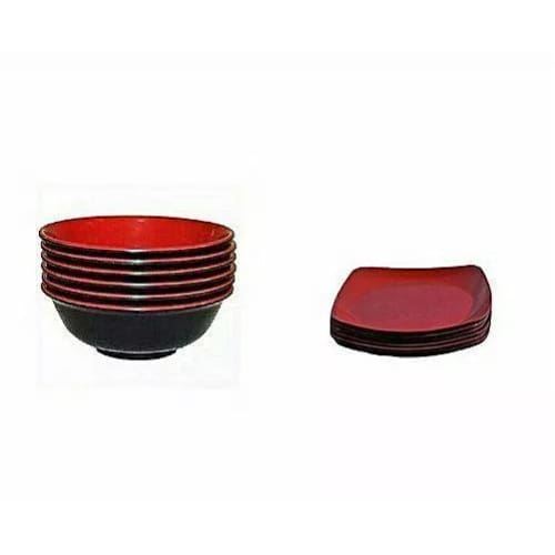 Unbreakable 6 Deep Plate+ 6 Breakfast Plate Set