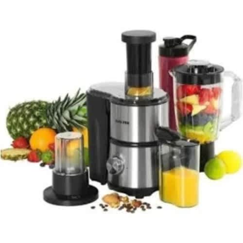 Salter 4-in-1 Juice Extractor & 1L Blending Jug Grinder & More - 400w - 2 Speed