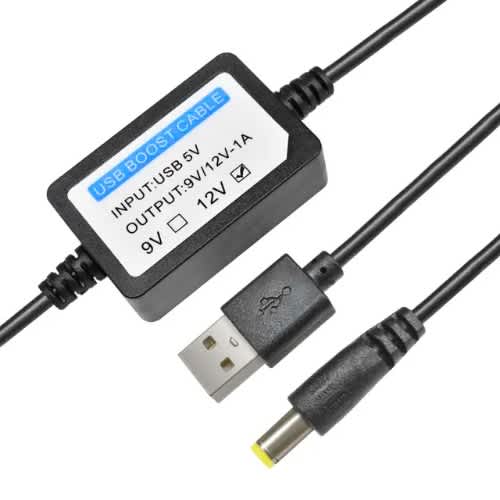 Usb Power Cable Dc 5v To Dc 12v 1a 2.1×5.5mm
