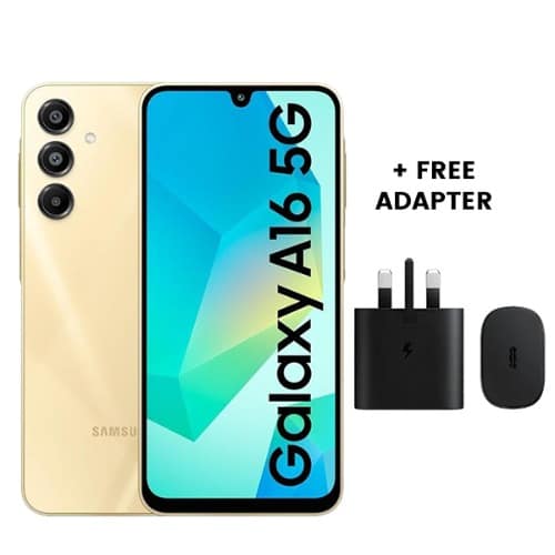 Galaxy A16 - 5g - 4GB Ram - 128GB Rom - 5000mah - Gold - Plus Free Adapter
