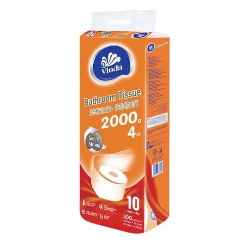 Vinda Bathroom Tissue - 200g - 4ply - 10 Rolls