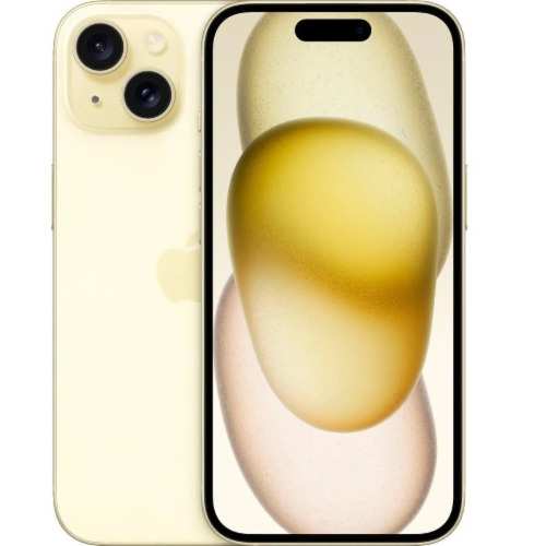 IPhone 15 - 6.1" - 256GB ROM - 6GB RAM - Single Sim - iOS 17 - 3349mah - Yellow