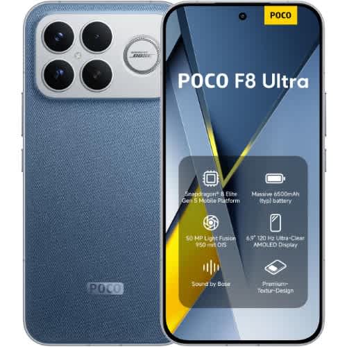 POCO F8 Ultra 5G - 6.9" - 512GB ROM - 16GB RAM - Dual SIM - Fingerprint - 6500mAh - Denim Blue
