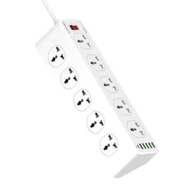 Surge Protection Power extensions With USB Chargers - 6ports -10 Outlets /1type C