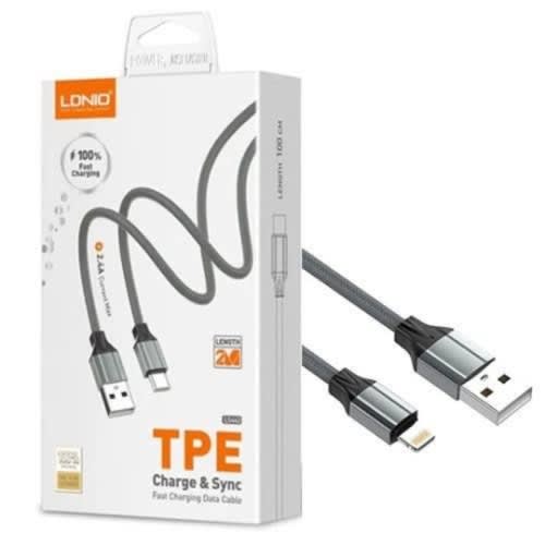 Ldnio Ls442 Type-c Tpe Charge & Sync Data Cable - 2m