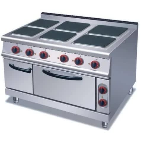 Electric Cooker With Oven - 6 Plates - 380v