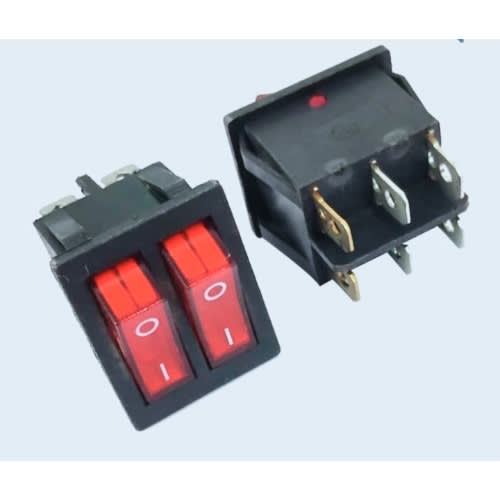 Double Cooler Rocker Switch 6pin On/off - 2pcs