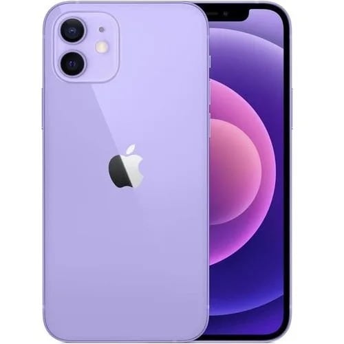 IPhone 12 - 6.1" - 128GB ROM- 4GB RAM - Single Sim - 2815mAh - Purple - Renewed