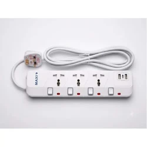 3-way Extension Cable With Usb Ports