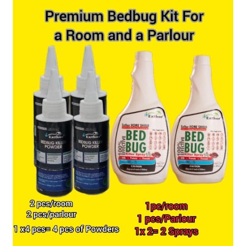 Exthor Bed Bug Killer Kit – Bed Bug Treatment For Room And Parlour Apartments In Nigeria