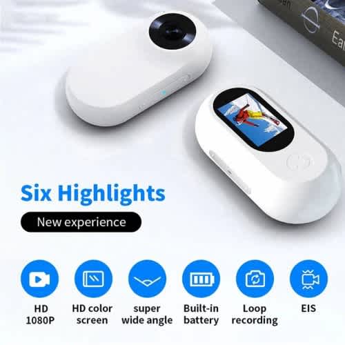 A100 Sport Camera Mini Dv Wearable Camera – Hd 1080p Body Cam Portable Clip-on Action Camera