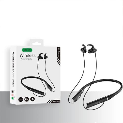 Wireless Neckband Bluetooth Earphone With Memory Card Slot
