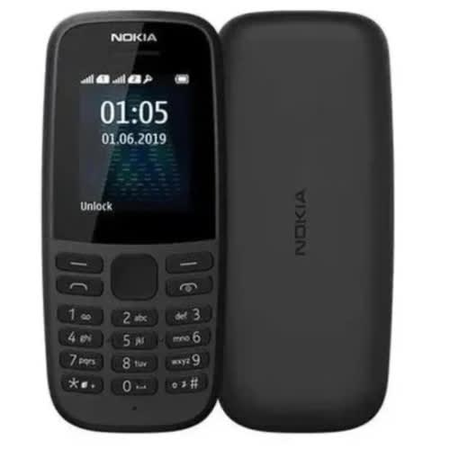 Nokia 105 - 1.77" - Dual Sim - Fm Radio - Torch - 800mah - Black - 2019