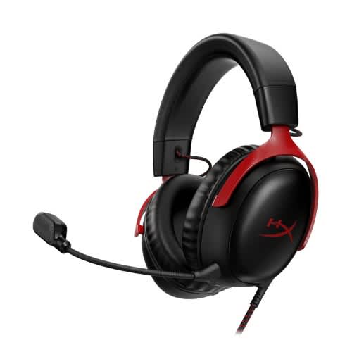 Hyperx Cloud III – Wired Gaming Over Ear Headset - Red & Black