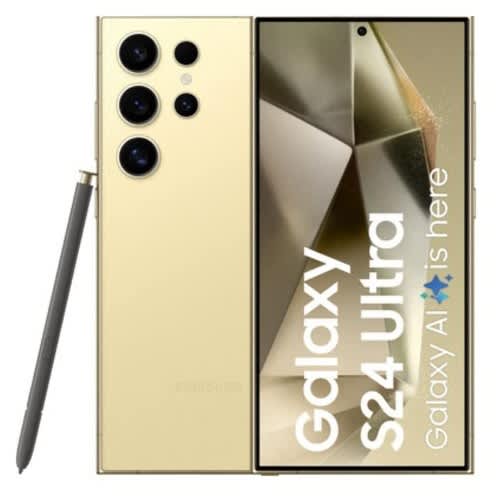 Galaxy S24 Ultra 5G - 6.8" - 256GB ROM - 12GB RAM - Single Sim + Esim - 5000mAh - Yellow