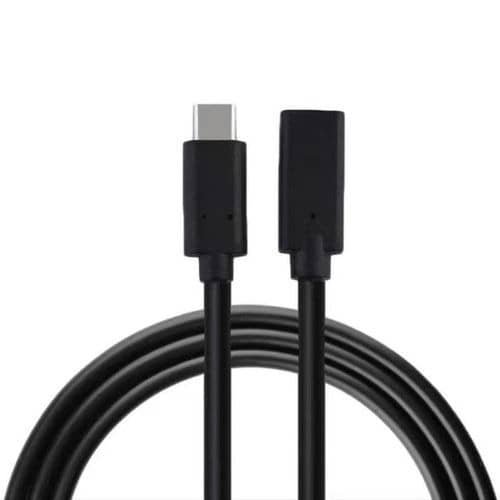 Usb Type C Male To Female Extension Cable 2 meters - Black