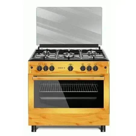 5 Burner Gas Cooker – 60x90cm - Wood