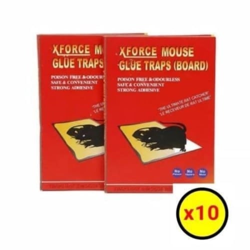 Xforce Mouse - Rat And Insects Adhesive Glue Trap Board - 10 Boards