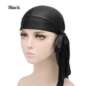 Fashion Front Silky Durag - Black