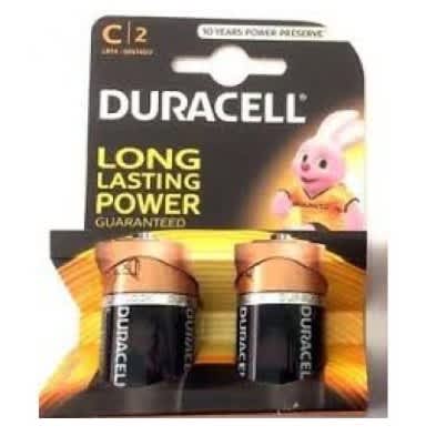 Duracell Battery R14 Size C 1.5V Alkaline 1 Pack/10 Cards
