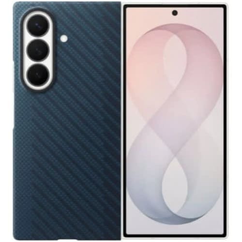 Magnet Case Carbon Fiber For Samsung Galaxy Z Fold 8 Ultra - Blue