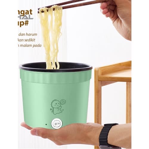 Non-stick Multifunctional Mini Electric Cooker - 1L - 450W - Green