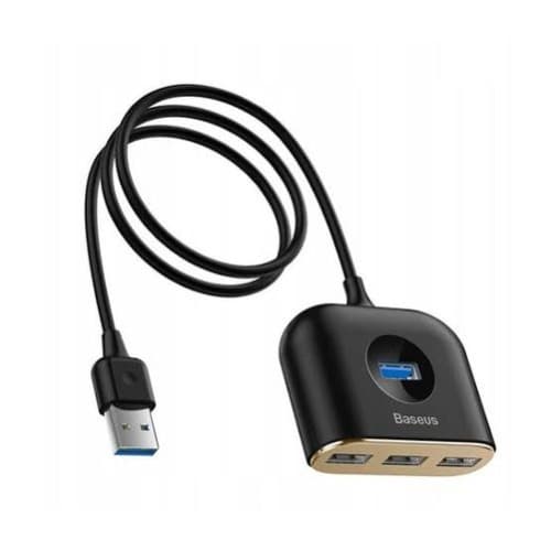 Baseus Square Round 4-in-1 Usb Hub Adapte-black
