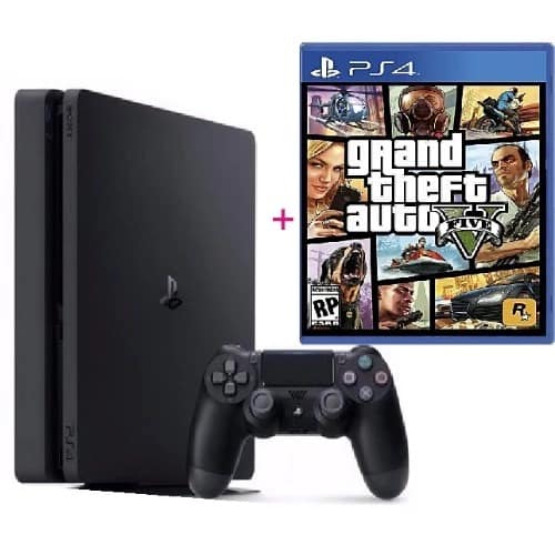Ps4 Slim 500gb Console + Grand Theft Auto Game