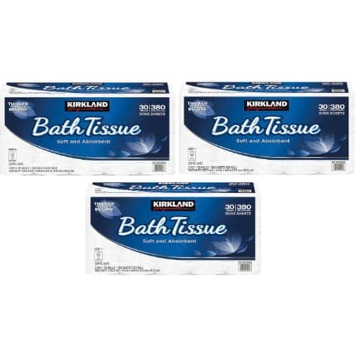 Kirkland Signature Bath Tissue - 2-ply - 380 - 3 Pack - 30 Count
