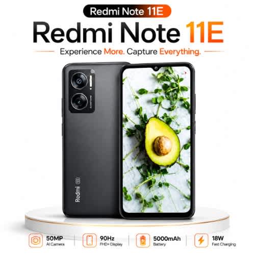 Redmi Note 11e - 4GB ROM +128GB RAM - Black