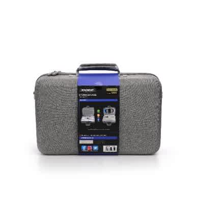 Dobe Ps5 Slim Carrying Case – Multifunctional Console Storage & Protection Bag Gray