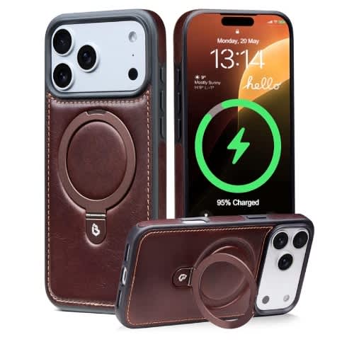 Iphone 17 Pro Max Leather Case - Brown