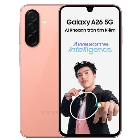 Galaxy A26 5G - 6.7" - 256GB ROM - 8GB RAM - Dual SIM - Fingerprint - 5000mAh - Pink