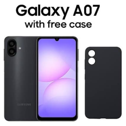 Galaxy A07 64GB + Free Case - 6.7" - 4GB RAM - 4G Dual SIM - Fingerprint - 5000mAh