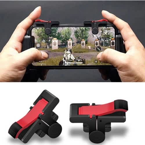 2pcs Mobile Phone Gaming L1 R1 Trigger Aiming Fire Button Controller For Iphone/android