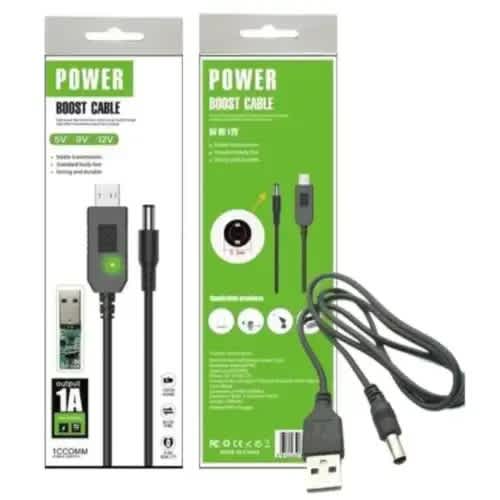 Power Boost Cable Usb To Dc Converter – Multi-voltage 5v 9v 12v Adapter - 1000cm