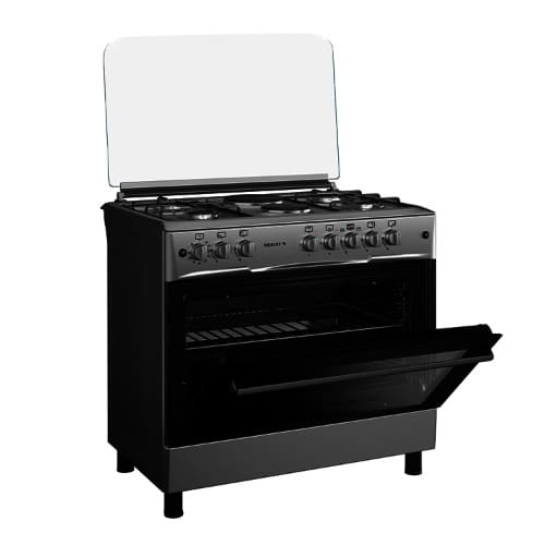 4 Gas Burner 2 Electric Plate Gas Cooker - Inox