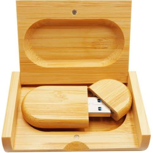 Premium Eco-friendly Bamboo Wood Usb 2.0 Flash Drive - 32gb