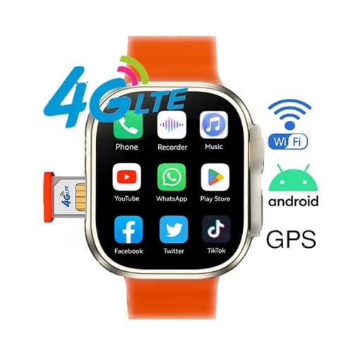 Smart Watch With Sim Card Slot 4g With 3pcs Hand Band